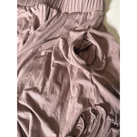 NWT Three Bird Nest Skirt Large Tan Boho Asymmetrical Ruffle Made USA Festival - Picture 11 of 11